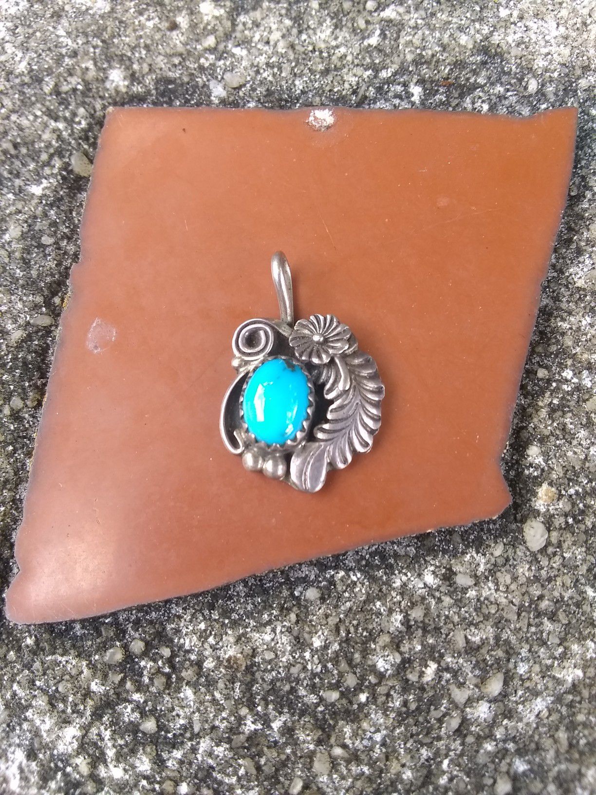Vintage Sterling Navajo pendant