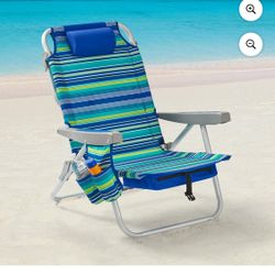 Aluminum Beach Chair with Multicolor Backpack