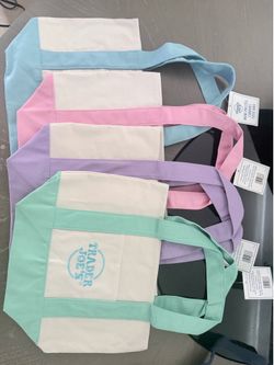 Trader Joe’s Pastel mini canvas tote bag