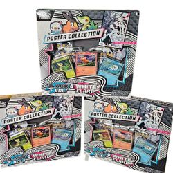 3x Pokémon TCG Black and White Poster Collection Box