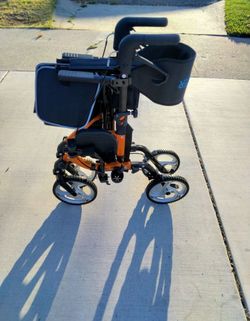 Four-Wheel Rollator Walker with Seat