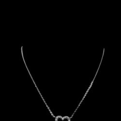 925 Sterling Silver Girls Heart Necklace Pendant 16in 