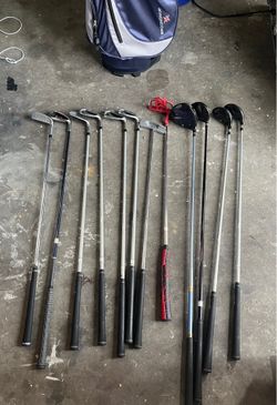 Complete 12-Piece Golf Club Set w/ Ergonomix Stand Bag – Bazooka Driver, Turner Irons, Hybrids