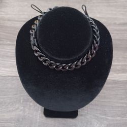 Black Stainless Steel Cuban Link Bracelet