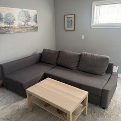 IKEA Pull Out Couch + Coffee Table
