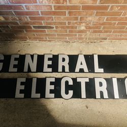 General Electric Aluminum Sign