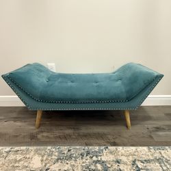 Turquoise Decorative Bench 