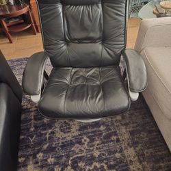 Lather Chair Recliner 
