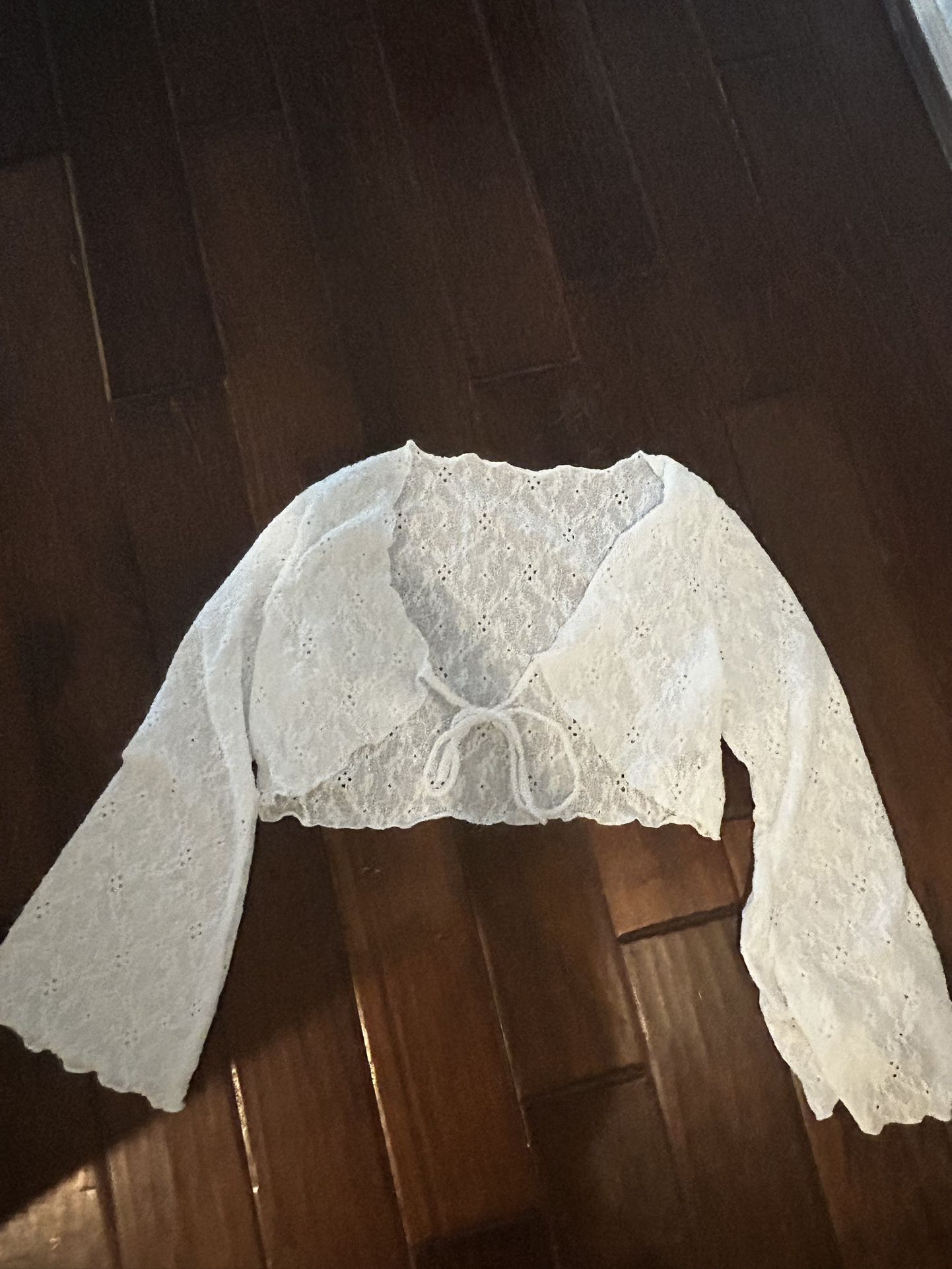 Lace White Cardigan/cover