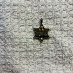 Star Of David Sterling Enamel Paint Swarovski Crystals