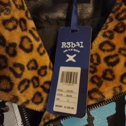 Designer R3b3l Leather Jacket 
