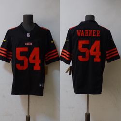 Blk/Red NINERS (Warner) Jersey 