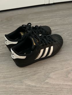 Adidas Superstar Black Low-Top Sneakers