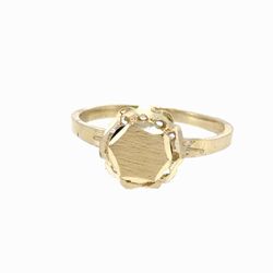 Woman’s Ladies 10k Yellow Gold Hexagon Ring Size 5.5 GP3137824