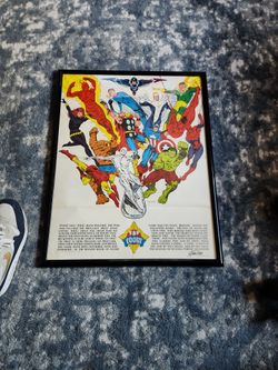 Marvel Comics poster from 1973