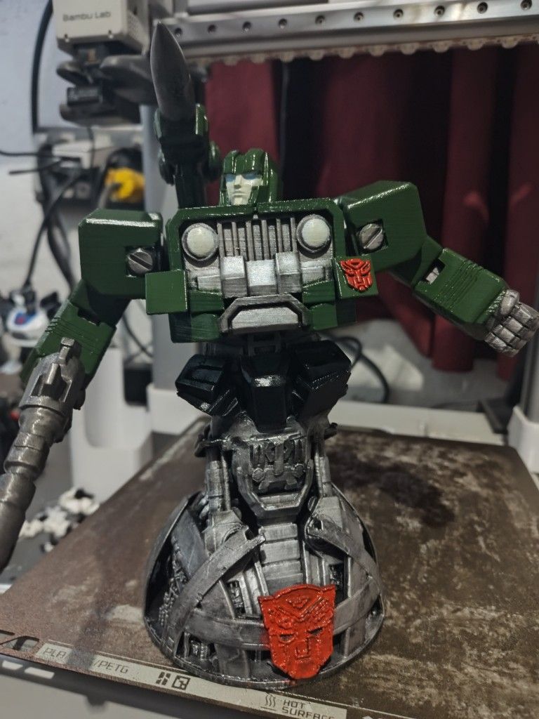 Bust Statue Of Hound Autobot Transformers