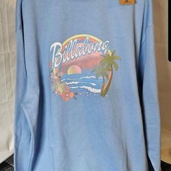 Billabong Men's Pullover Sweatshirt  Size 2XLT Blue 