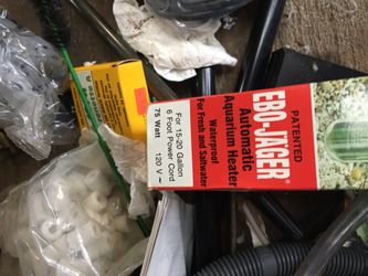 A tub full of aquarium supplies Ebo Jager, Fluval Vortex