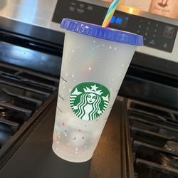Confetti Color changing Starbucks Readable Cup