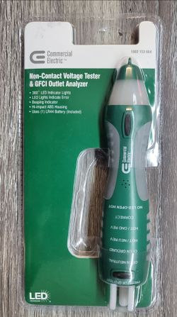 Commercial Electric Non-Contact Voltage Tester & GFCI Analyzer