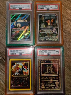 ANCIENT MEW ENTEI CHARMANDER AND SNORLAX PSA 9