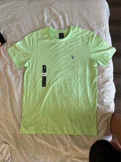 U.S. Polo Assn. Neon Green T-Shirt Size Small