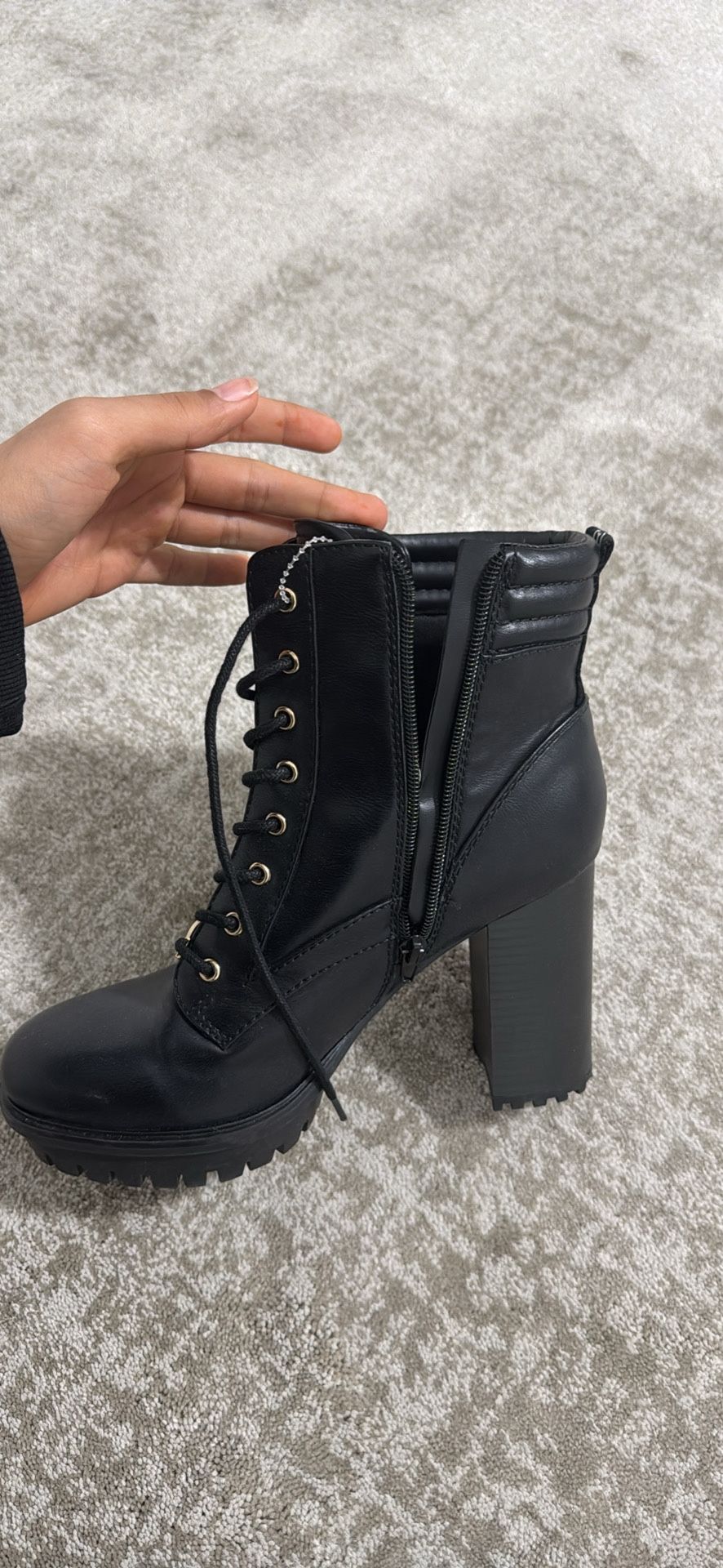 Guess Boots With Gold Accents