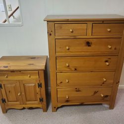 Ethan Allen Dresser and Night Table