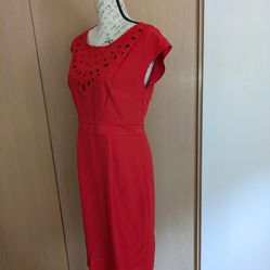 BODEN Sheath Dress - Red, Size 6 US/10 UK