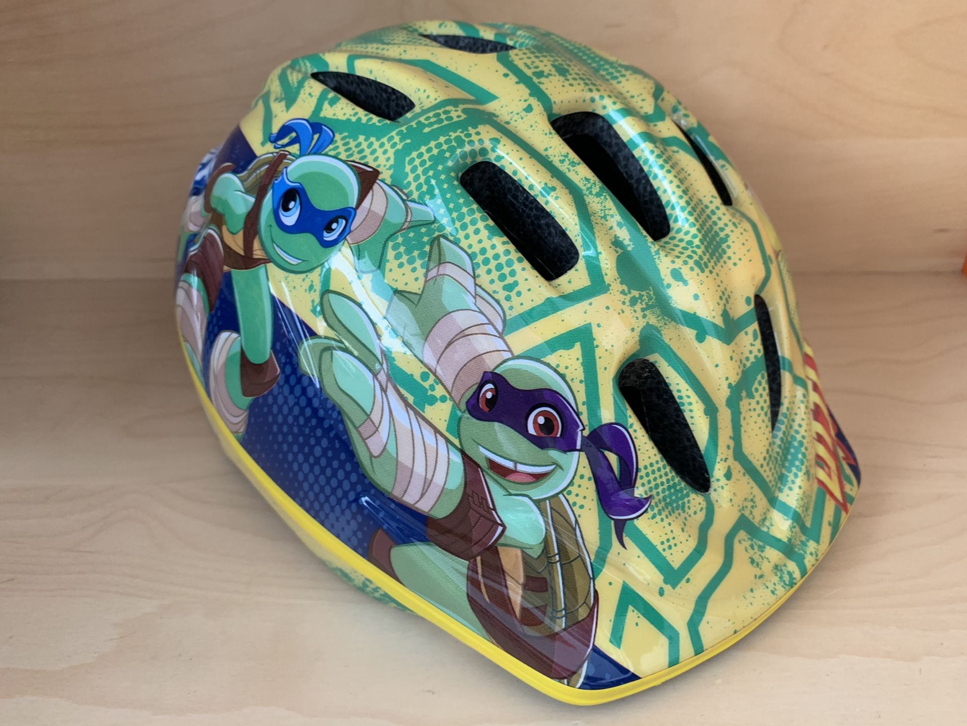 Teenage Mutant Ninja Turtles Little Buds Half Shell Kids Child Bike Helmet Mint! Like new!!