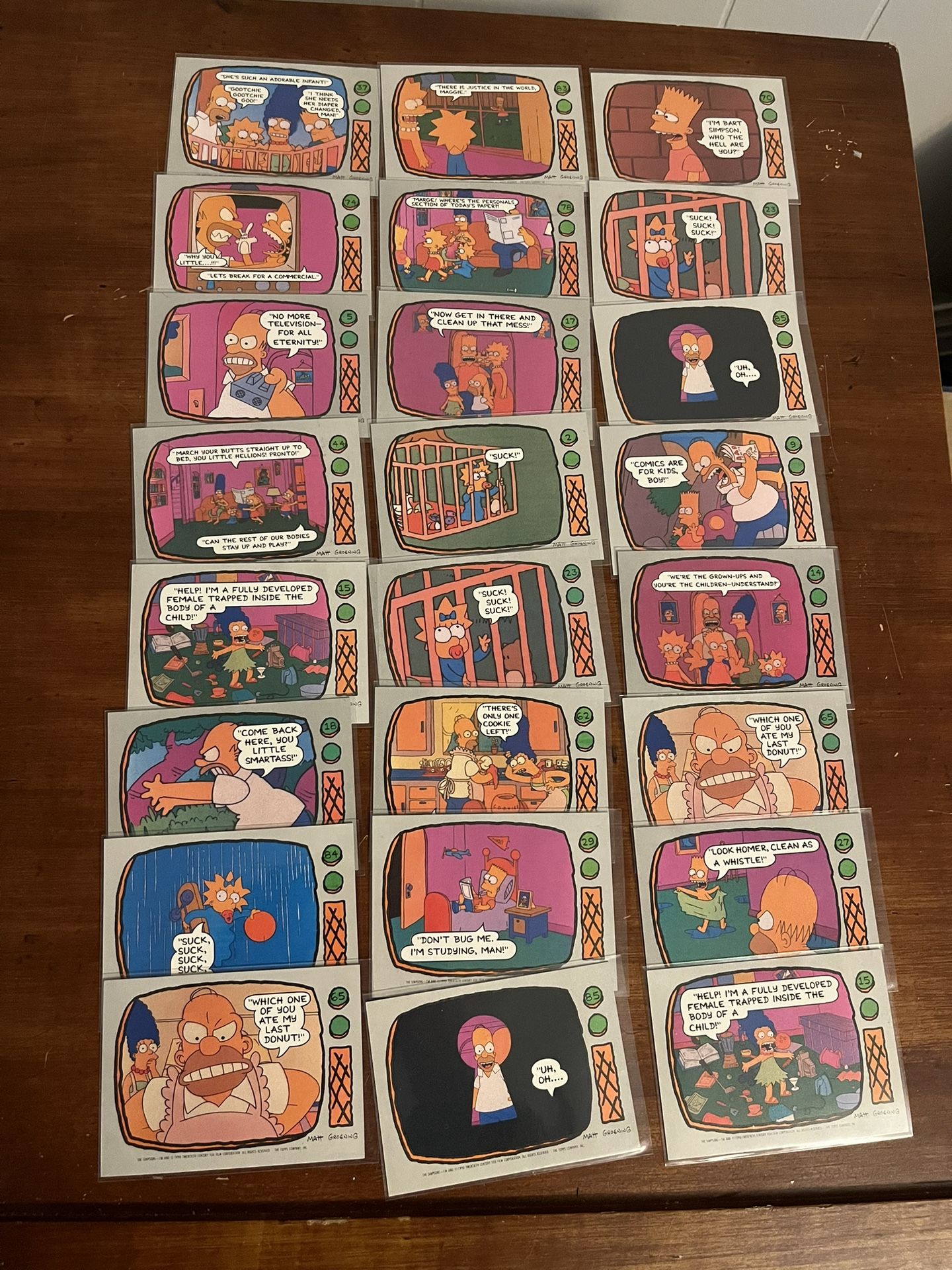 1990 Topps Simpson’s Cards