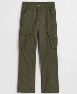 H&M Mid Rise Cargo Pants 