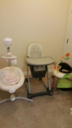 Baby Swing and high chair