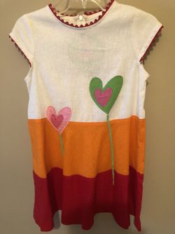 Little girl designer outfit, Agatha Luis de la Prada, from Spain, never worn, cotton. Size8 Europe .