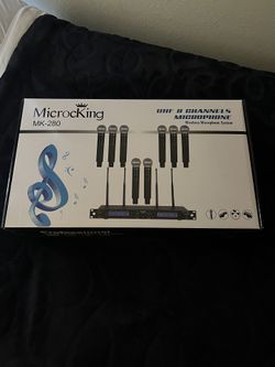 Micro King MK-280 UHF 8 Channels Microphone Wireless Microphone System