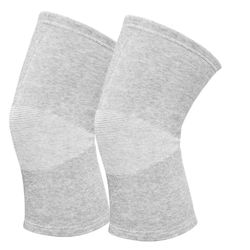 1 Pairs Bamboo Charcoal Knee Sleeve - Bamboo Knee Brace Bamboo Compression Knee Sleeve -Elastic Warm Knee Brace Bmboo Knee Sleeve for Arthritis (Gray,