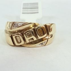 10k Gold “DAD” Ring