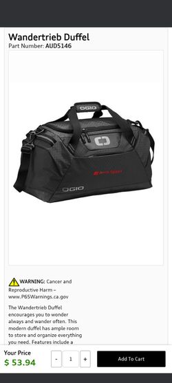 Audi Duffle Bag