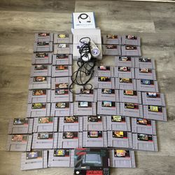 SNES Bundle System Complete With Games