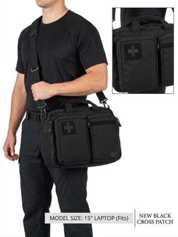 5.11 Tactical Messenger Bag Black Briefcase Shoulder Bag Laptop CCW Compartment