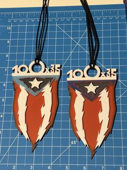 Puerto Rico “100x35” 3D Printed Rearview Mirror