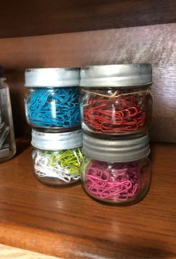 4 Glass Jar with Metal lid set