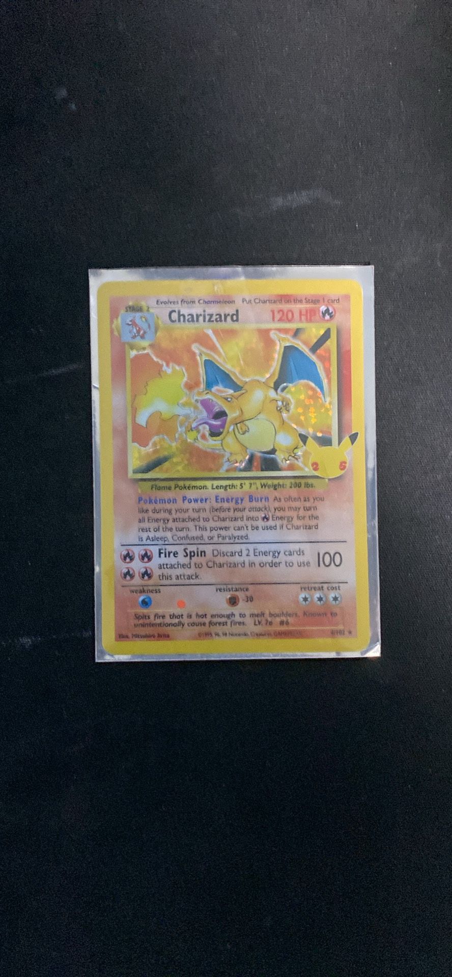Og 25th Anniversary Charizard