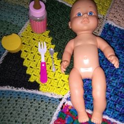 Cute vinyl baby doll