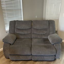 Grey Couch Recliner 