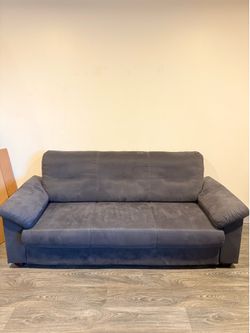 80” Gray Sofa Couch – Modern 3-Seat – Great Condition