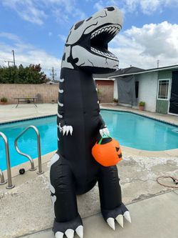 Halloween Decor Skeleton Dinosaur Lighed