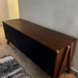 Tv Stand Brown & Blue