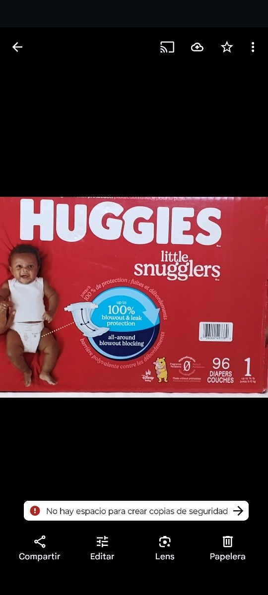 Pañales Desechables Huggies Etapa 1