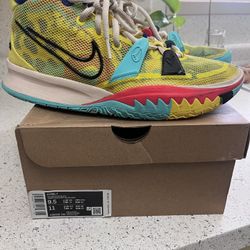 Nike Kyrie 7 "1 World 1 People" Yellow - Size Men 9.5 / Women 11 (With Box)
